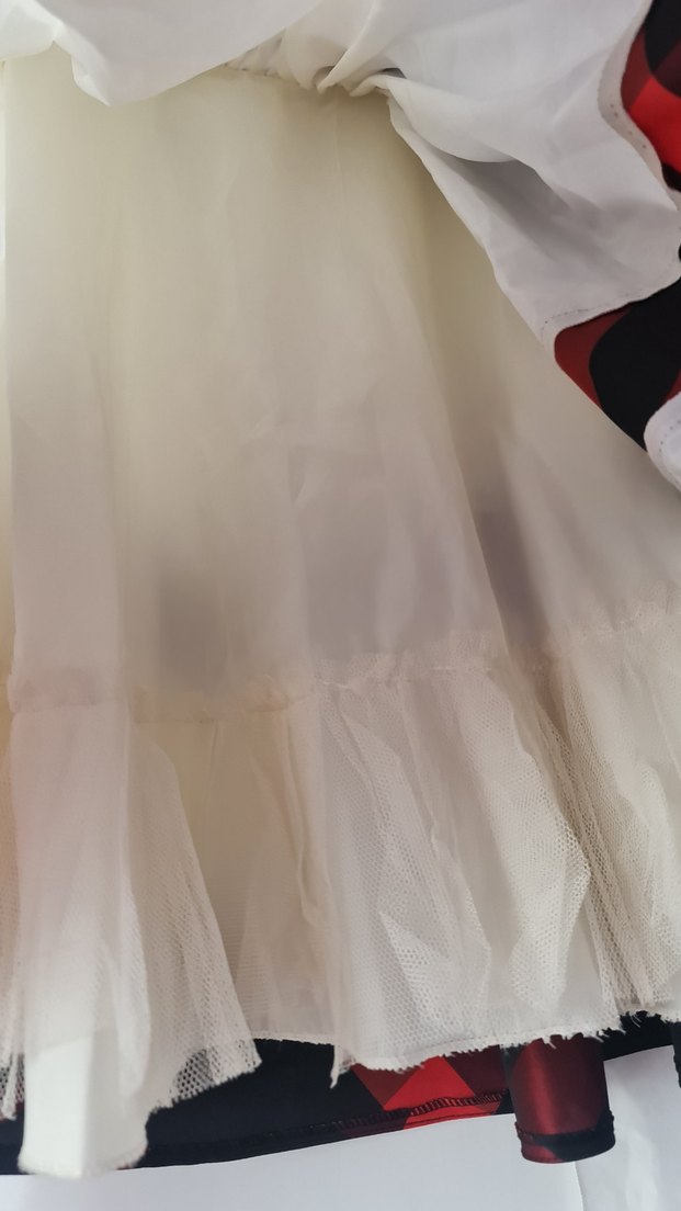 Kareli Askılı Kız Elbise - Görsel 3