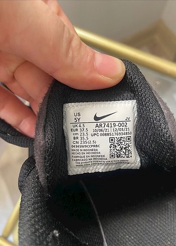 37,5 Beden Siyah Nike Air Yüksek Topuklu Spor Ayakkabı