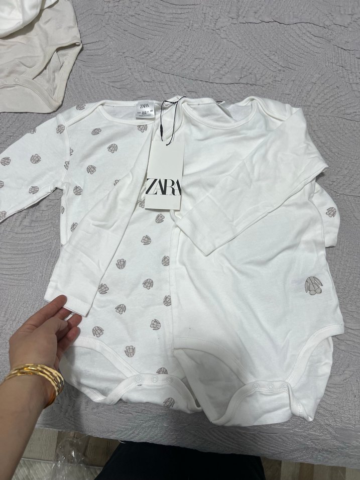 Zara Uzun Kollu Bebek zıbın 2'li - Görsel 3