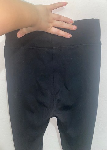 Siyah örme tayt - Görsel 4