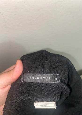 Siyah örme tayt - Görsel 3