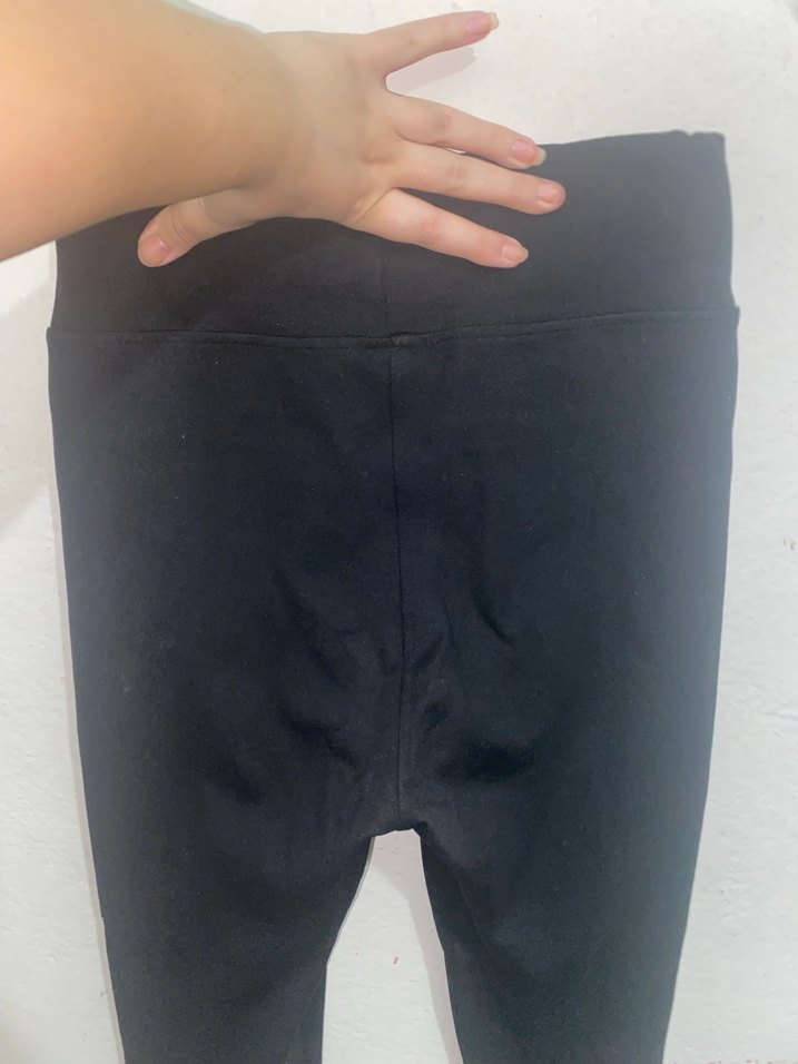 Siyah örme tayt - Görsel 4