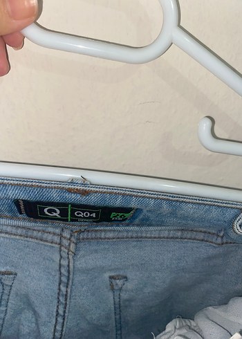 Düğmeli Mavi Midi Boy Kadın Kot Pantolon - Görsel 4