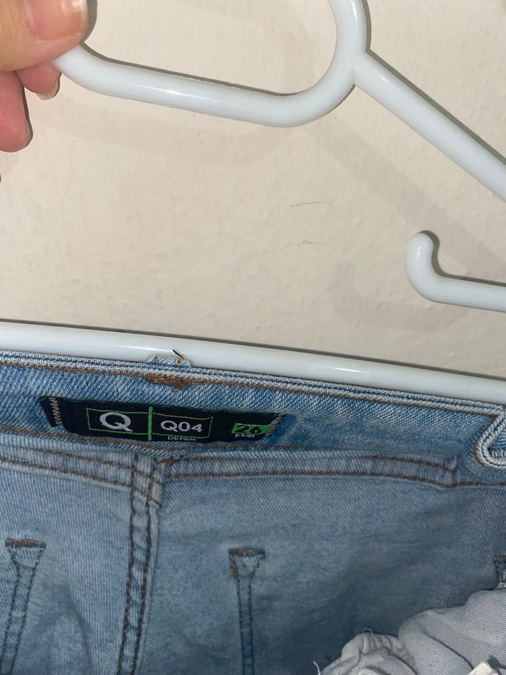 Düğmeli Mavi Midi Boy Kadın Kot Pantolon - Görsel 4