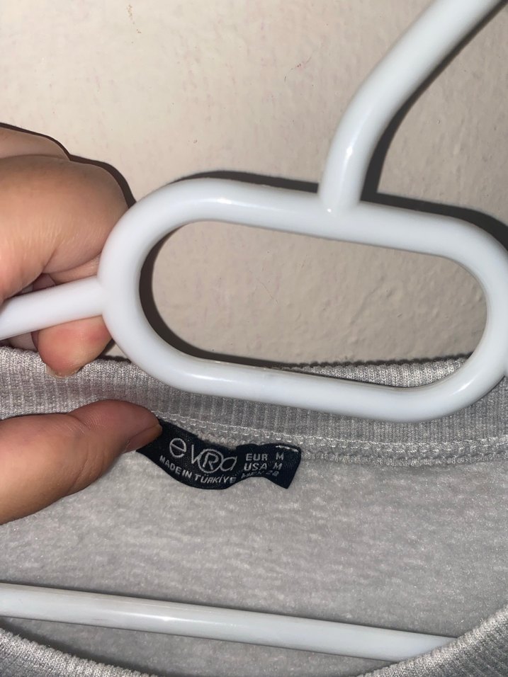 Gri Kadın Uzun Kollu Basic Sweatshirt - Görsel 3