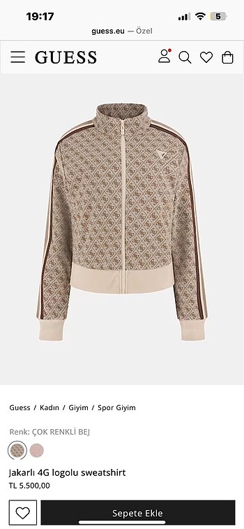 Guess logolu sweatshirt