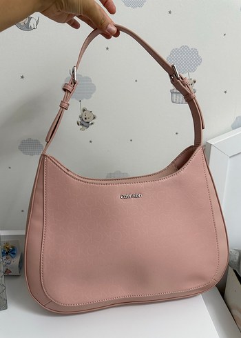 Calvin klein Pudra Renk Minimalist Kadın Omuz Çantası