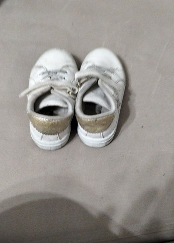 Kız Çocuk Beyaz Cırtcırtlı Spor Ayakkabı - Görsel 3