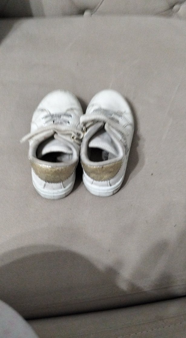 Kız Çocuk Beyaz Cırtcırtlı Spor Ayakkabı - Görsel 3