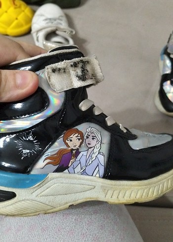 Kız Çocuk Beyaz Frozen II Baskılı Spor Ayakkabı - Görsel 5