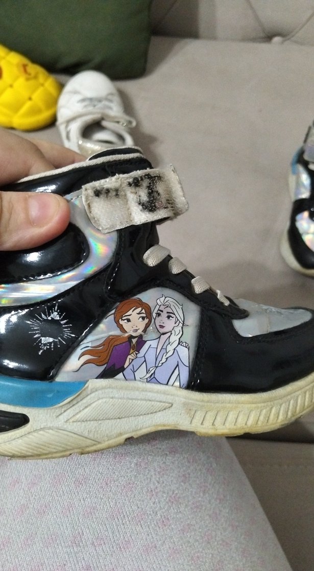 Kız Çocuk Beyaz Frozen II Baskılı Spor Ayakkabı - Görsel 5