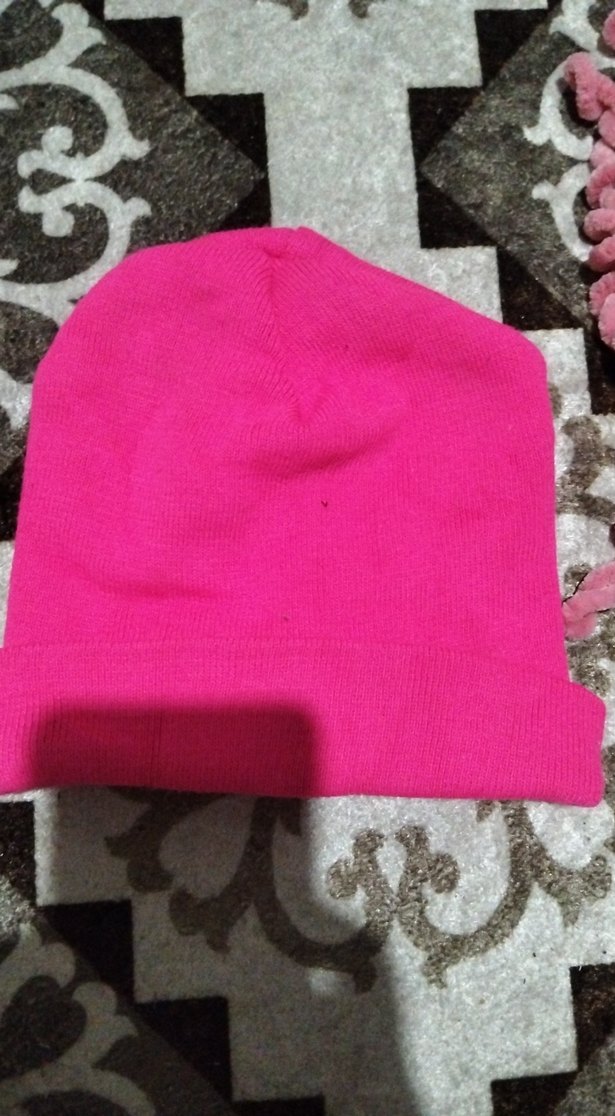 Pembe Çocuk Örgü Bere ve Atkı Takımı - Görsel 2