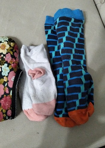 Renkli Desenli Kız Çorapları 25-26 numara - Görsel 6