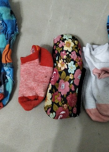 Renkli Desenli Kız Çorapları 25-26 numara - Görsel 5