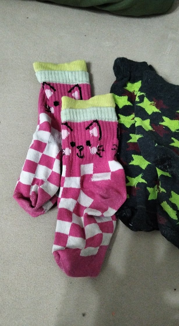 Renkli Desenli Kız Çorapları 25-26 numara - Görsel 2