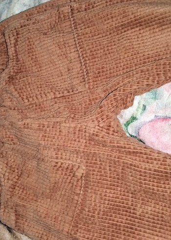 Zara Kız Çocuk Kahverengi Pamuklu Pantolon
