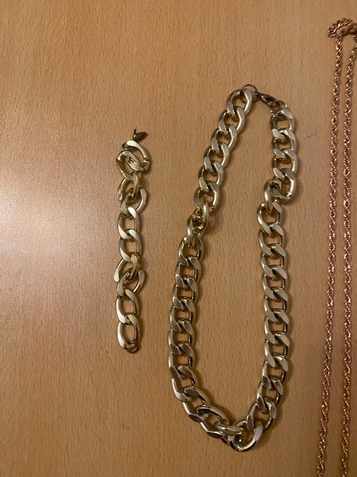 Bohem Tarzı Boncuklu Altın Renk karışık Kolye - Görsel 2