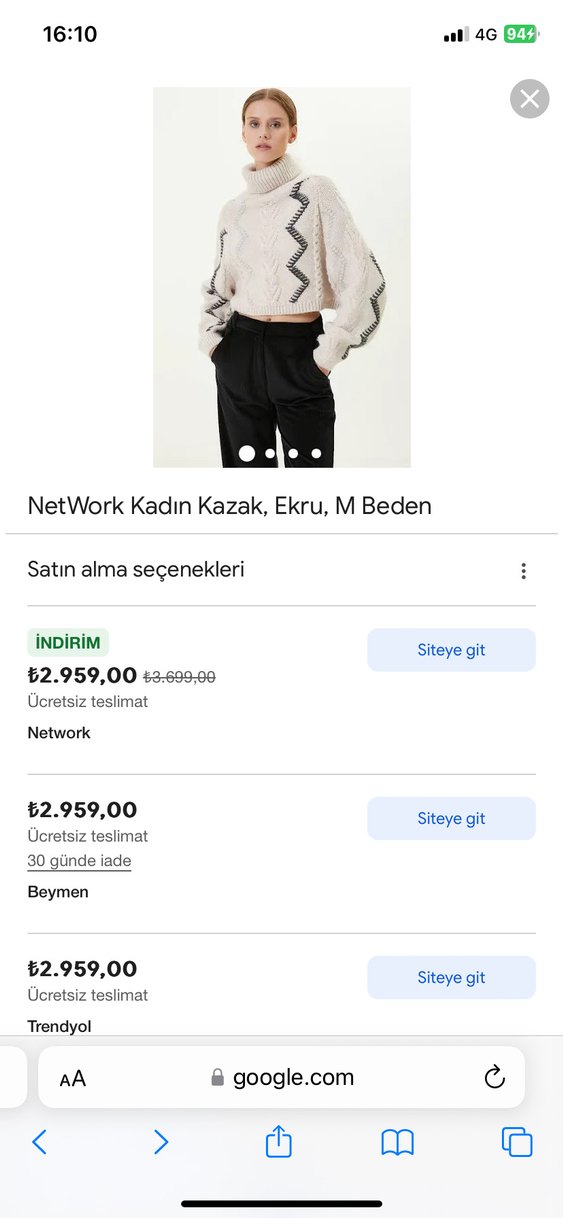 Network Triko Kazak - Görsel 4