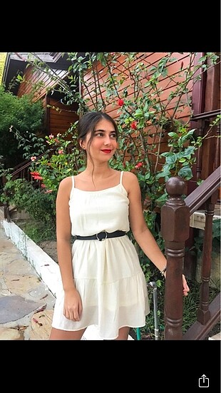 H&M elbise geçen sezon aldım bir kere fotoğraf için giydim