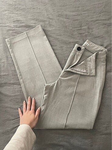 Zara gri kumaş pantolon