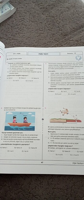  Beden Ayt fizik deneme 