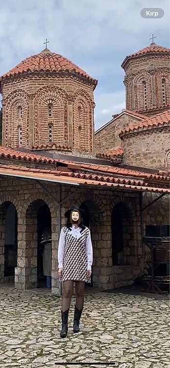 s Beden çeşitli Renk Kendinden gömlekli elbise