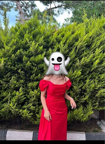 Kırmızı Saten Abiye