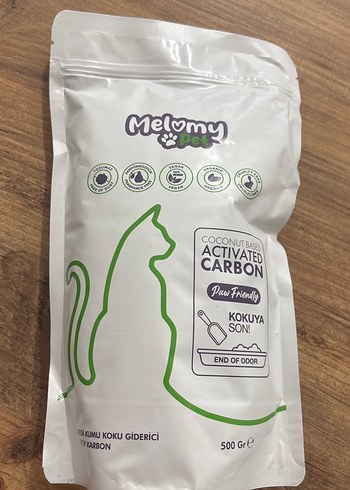 Melomy Pet Aktif Karbonlu Kedi kumu koku giderici 500g - Görsel 2