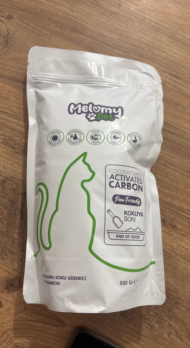 Melomy Pet Aktif Karbonlu Kedi kumu koku giderici 500g - Görsel 2