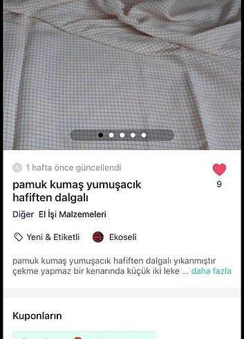 11 parça kumaş 