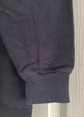 Gri Baskılı Siyah Sweatshirt - Görsel 4