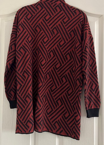 Bordo Kadın Triko Hırka - Görsel 4