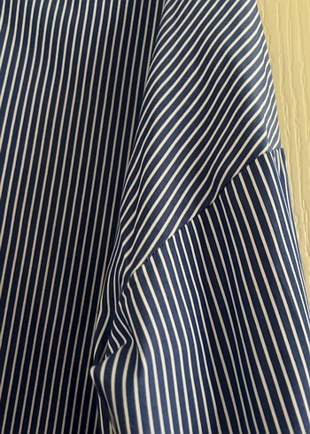 Nakışlı, Düğmeli Mavi Kadın Gömlek - Görsel 5