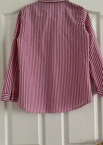 Bordo Nakışlı Uzun Kollu Kadın Gömlek - Görsel 4