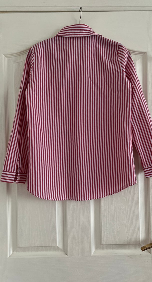 Bordo Nakışlı Uzun Kollu Kadın Gömlek - Görsel 4