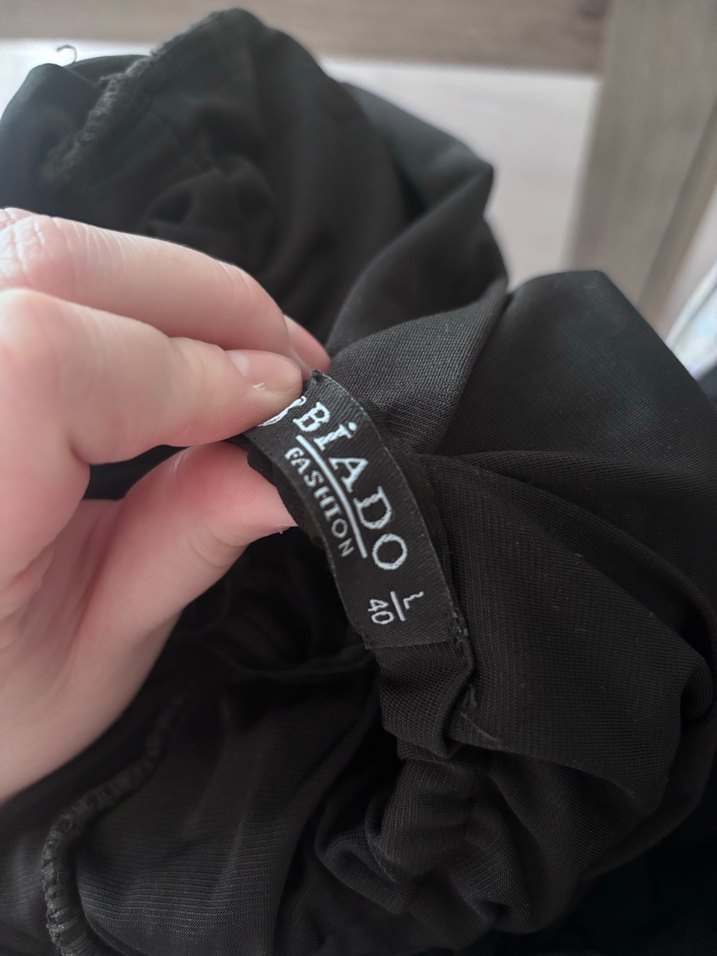 Siyah V Yaka Uzun Kollu Mini Elbise - Görsel 5