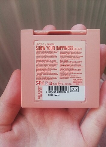 Beden Renk Show by pastel show your happiness allık 202 numara