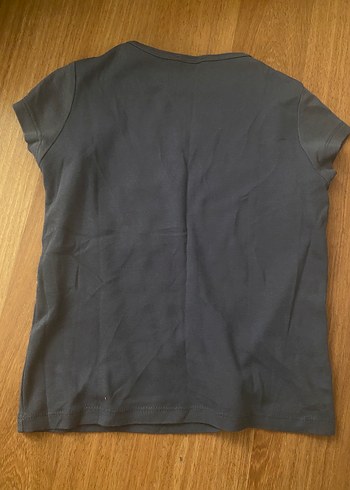 Koyu Mor Pamuklu t-shirt - Görsel 2