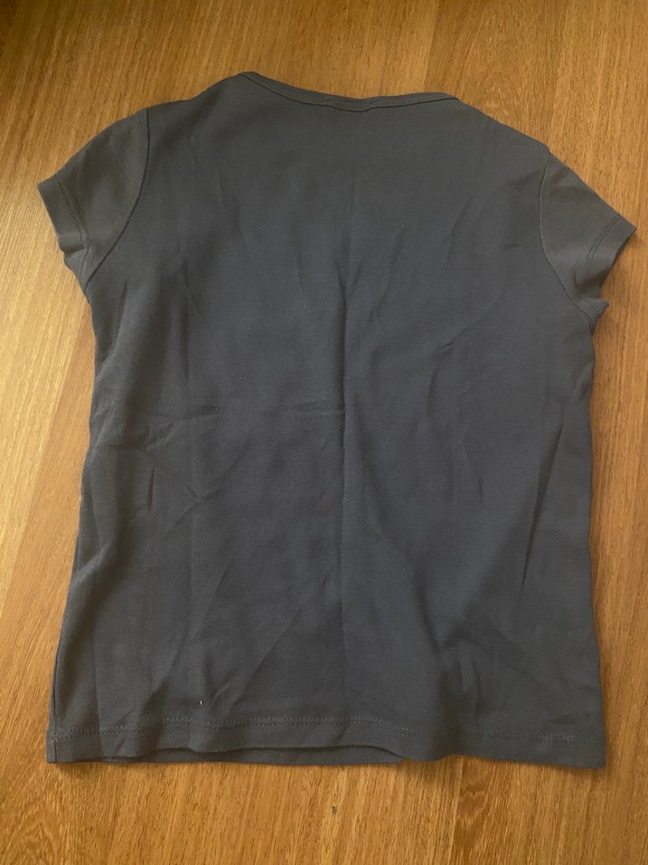 Koyu Mor Pamuklu t-shirt - Görsel 2