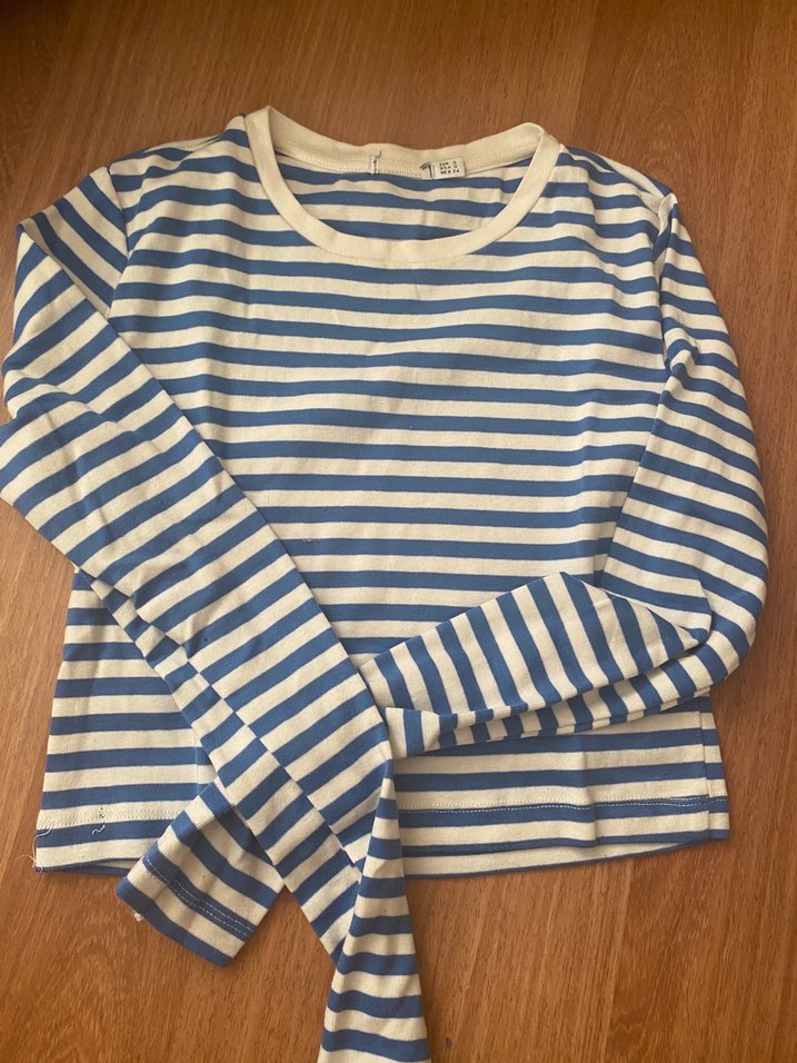 Mavi Çizgili Uzun Kollu - Görsel 3