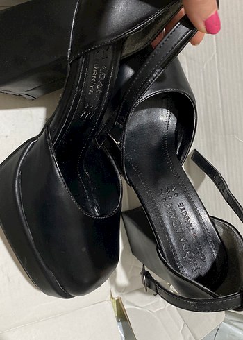 Kadın Siyah Gotik Platform Topuklu Ayakkabı - Görsel 2