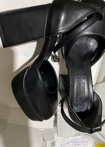 Kadın Siyah Gotik Platform Topuklu Ayakkabı - Görsel 8