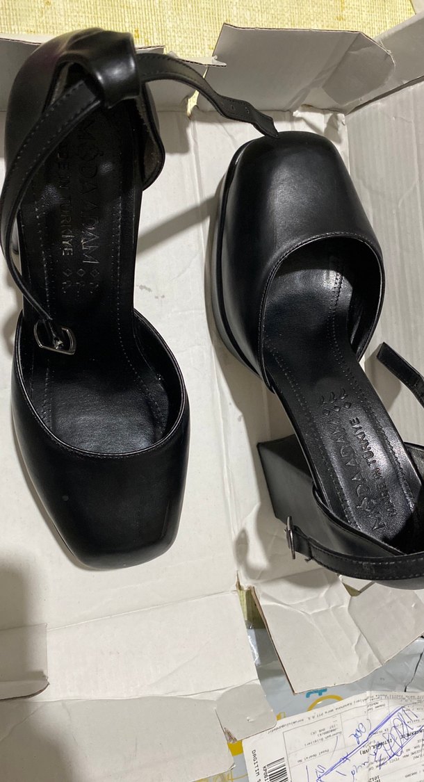 Kadın Siyah Gotik Platform Topuklu Ayakkabı - Görsel 3