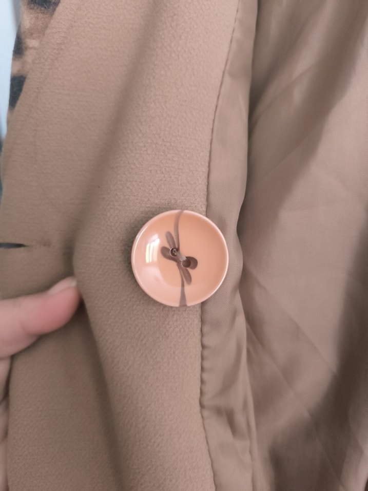 Leopar Desenli Kürklü Midi kaban - Görsel 3