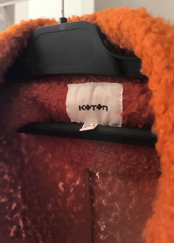 Turuncu Tek Düğmeli Kaban - Görsel 4