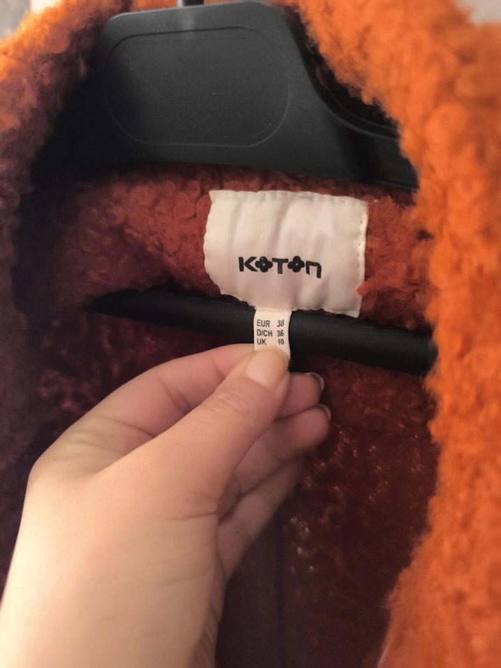 Turuncu Tek Düğmeli Kaban - Görsel 5