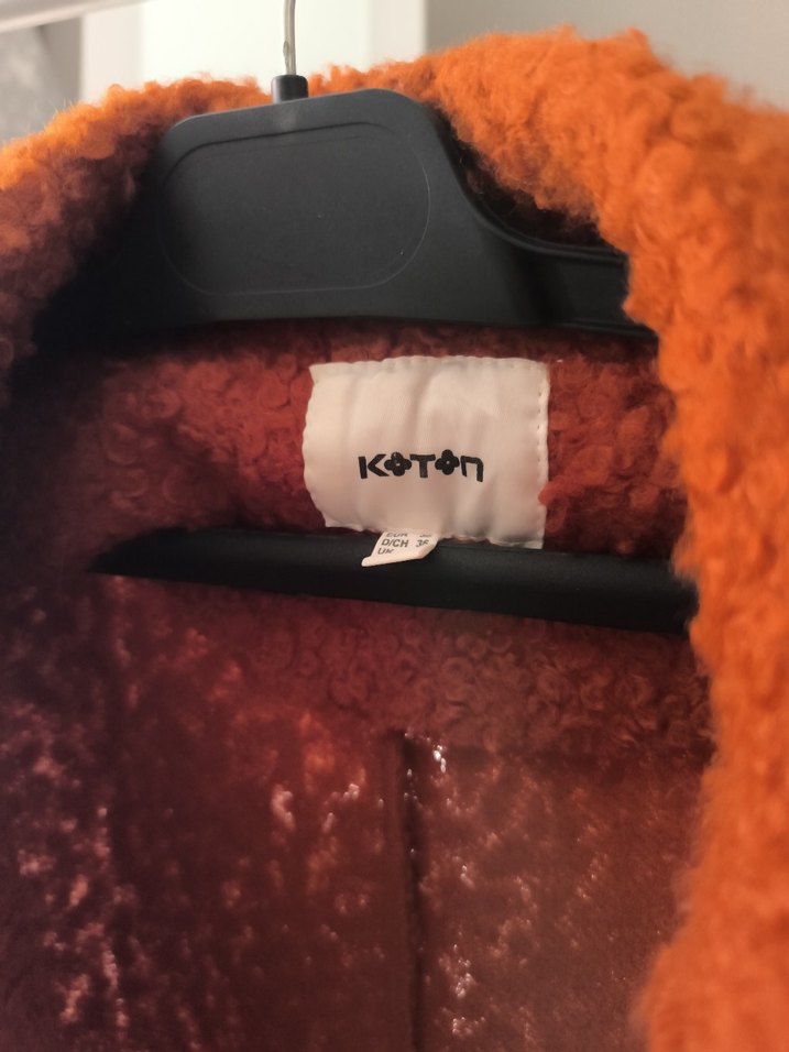 Turuncu Tek Düğmeli Kaban - Görsel 4