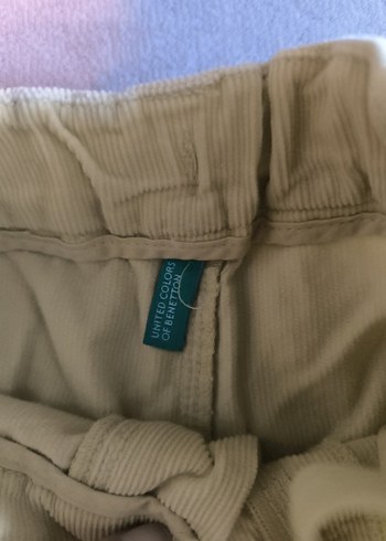 Düğmeli Sarı Kız Çocuk Şortu - Görsel 2