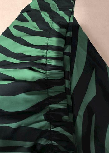 42 Beden Zebra Desenli midi boy etek