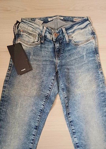 Kadın Mavi Normal Kesim Kot Pantolon